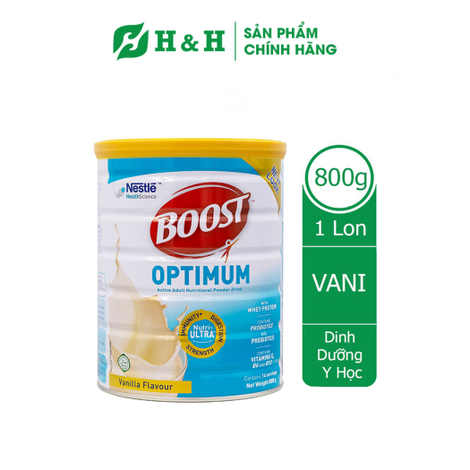 Sữa BOOST OPTIMUM (800g/400g) - Dinh dưỡng Y học tăng cường đề kháng, duy trì sức khỏe