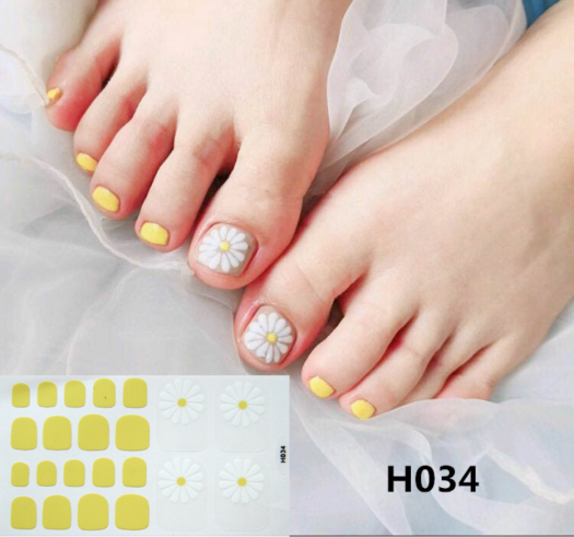 Sticker dán móng tay móng chân Nail Wraps Phong cách Hàn Quốc