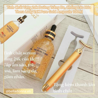 Tinh Chất Vàng 24k Dưỡng Trắng Da, Chống Lão Hóa Thera Lady 24K Pure Gold Ampoule 100ml