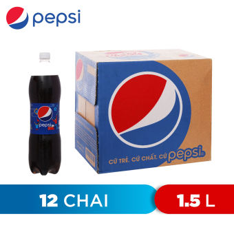 THÙNG 12 CHAI NƯỚC NGỌT PEPSI 1.5L