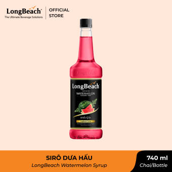 Siro Dưa Hấu Nhật - LongBeach Japanese Watermelon Flavoured Syrup 740ml