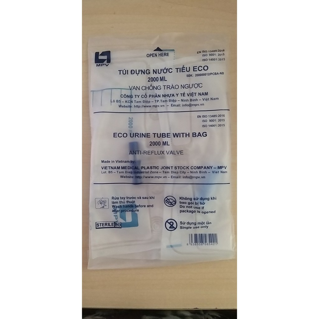 Túi đựng nước tiểu eco 2000ml