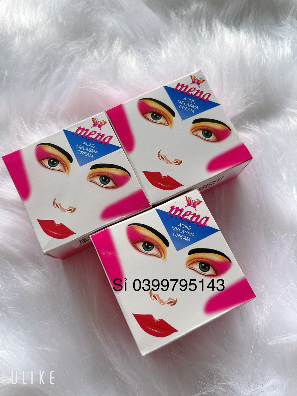 Combo 3 hộp kem mena trắng cấp tốc thiện châu 5g cao cấp ms 76