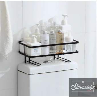 Kệ inox nhà tắm, Kệ sắt để đồ trên nắp bồn cầu, kệ để đồ nhà tắm tiện lợi, có chân gác bồn vệ sinh thông minh. LD3-KNT-BC