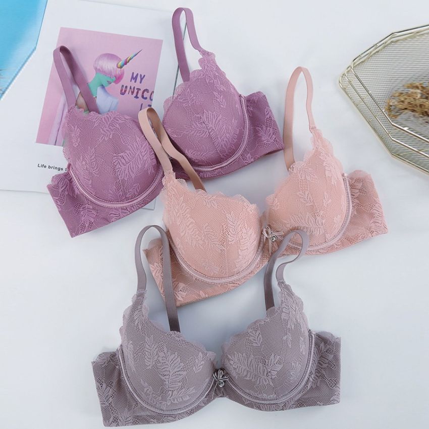 Áo lót ren nâng ngực form ôm tôn dáng đẹp Cao Cấp Áo ngực ren có gọng siêu nâng đẩy tạo khe mút ép cotton mặc mềm và êm 7321