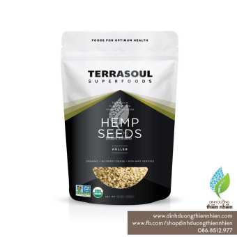 [HSD 10/2023]Hạt Gai Dầu Hữu Cơ Terrasoul Organic Hemp Seeds 170g