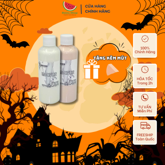 Liquid Latex SFX Mủ Cao Su Hóa Trang Giả Da, Vết Rách, Vết Bỏng, Da Nhăn Lão Hóa Đa Năng - Tặng Kèm Mút Đánh