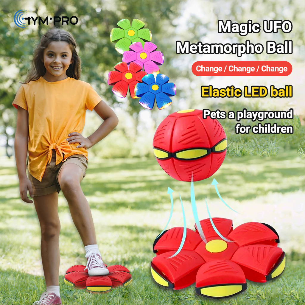 Magic Bouncing Ball Pop Up Balls Magic Metaball Flying Saucer Toy – Bouncing, Transforming ...
