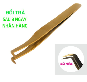 Nhíp tách vàng nhíp volume vàng nối mi phủ nhám nano
