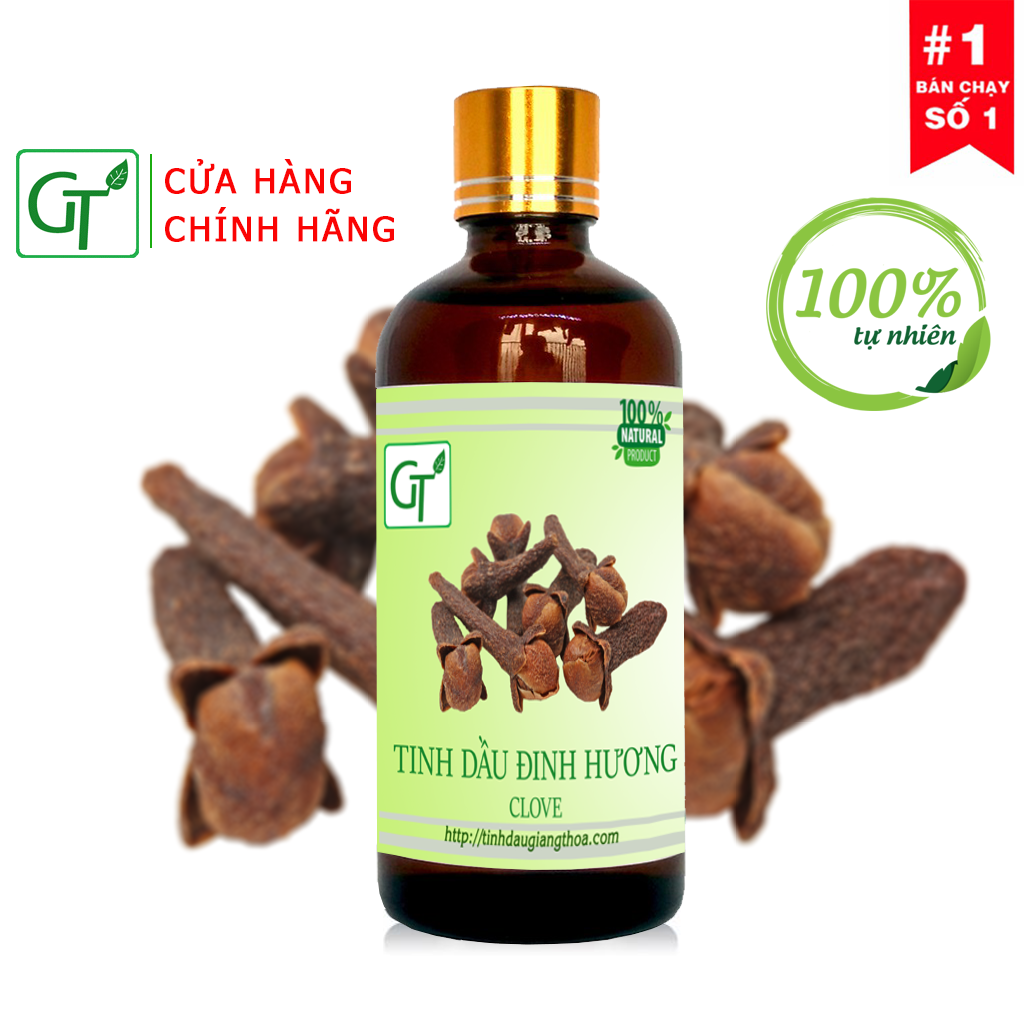 Tinh Dầu Đinh Hương Nguyên Chất 10 - 100ml - Xông Phòng, Giảm Đau Nhức Răng - Mùi thơm thảo mộc vô cùng dễ chịu, giúp ngủ ngon, giải tỏa stress