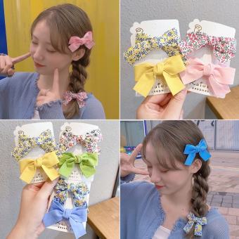 Set combo Dây cột tóc nơ kẹp tóc , vải voan , phong cách Hàn Quốc xinh xắn đủ kiểu cho nữ