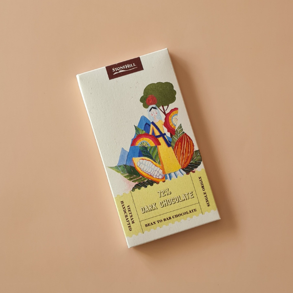 Socola Đen Nguyên Chất 72% Cacao Stone Hill Cocoa Products Dark Chocolate