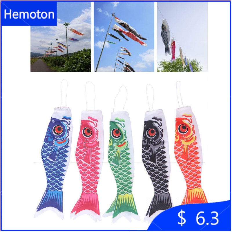 Carp Streamer Japanese Carp Windsock Balcony Carp Streamer Streamer Fish  Flag Kite Cartoon Fish Colorful Wind Sock Carp Wind Sock Flag Koinobori  Gift Suitable for Sushi Japanese Style Restaurant Bar : 