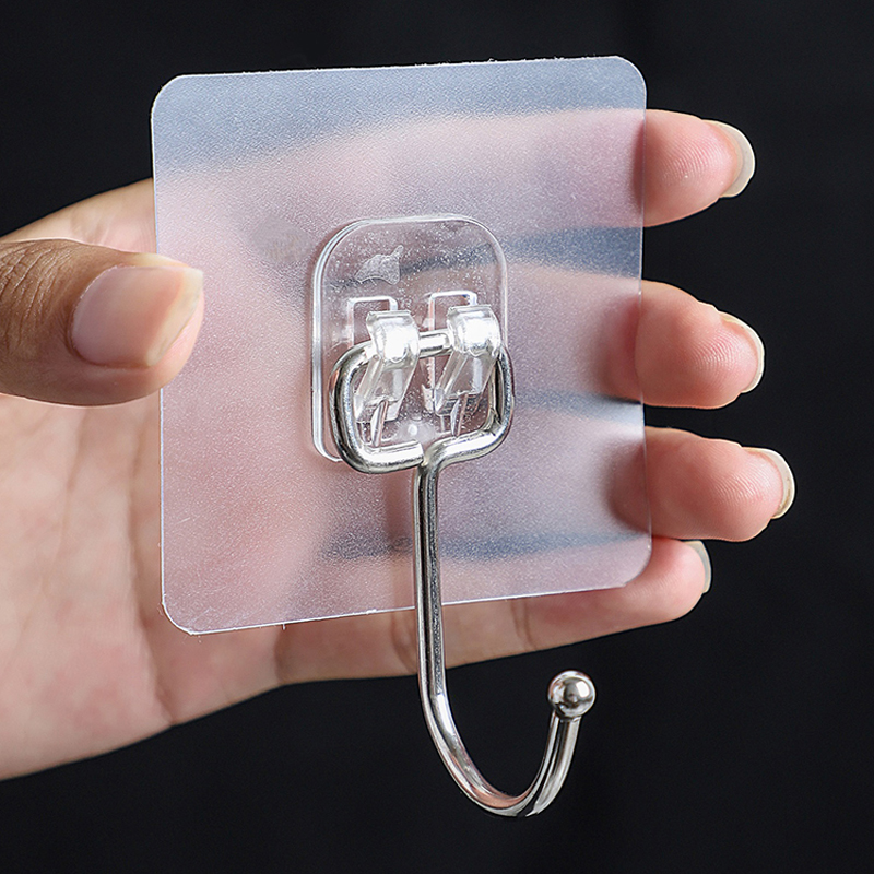 Móc Treo Đồ Dán Tường Siêu Dính, Siêu Chịu Lực (7x7cm) - Móc Treo Quần Áo, Đồ Nhà Tắm, Nhà Bếp