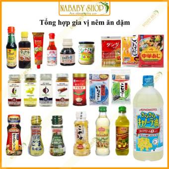 Gia vị ăn dặm -Các loại hạt nêm, dầu ăn cho bé ăn dặm 6m+ date 2023-2024