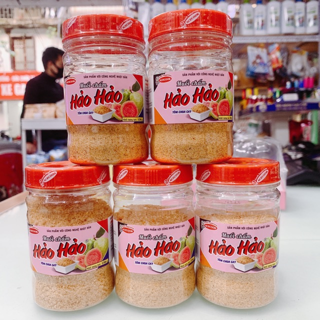 Muối Hảo Hảo tôm chua cay/Muối chấm hoa quả, AceCook, Hũ 120gr - Hũ Muối hảo hảo