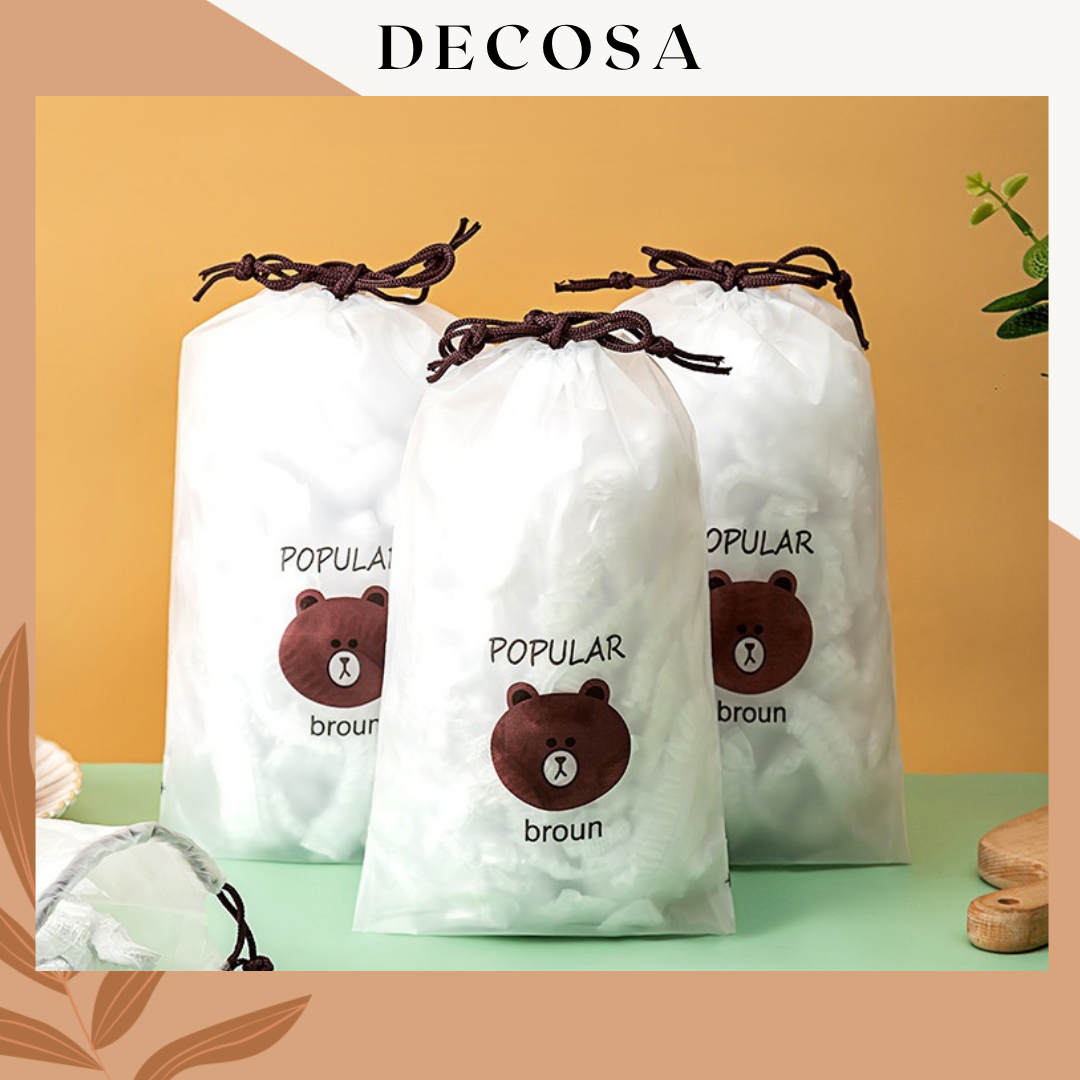 Màng bọc thực phẩm túi gấu co giãn tái sử dụng Decosa