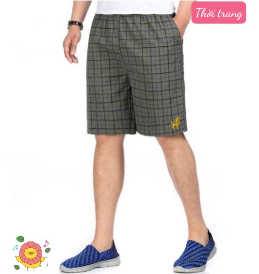 Combo 3 quần đùi nam vải cotton mềm mát từ 45-80kg