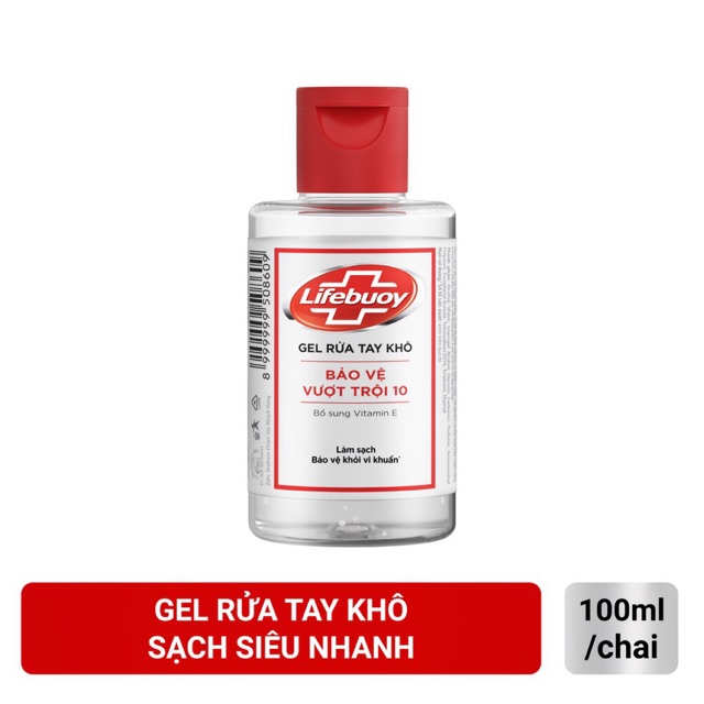 2 chai Gel rửa tay khô Lifebouy 100ml