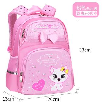 Balo mẫu giáo cho bé gái mèo nơ dễ thương làm quà thôi nôi cho bé độc đáo, siêu đáng yêu