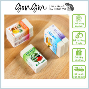 Cục tẩy viết chì hình hoa quả cute nhỏ gọn giá rẻ văn phòng phẩm GonGin