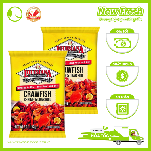 BỘT GIA VỊ LOUISIANA CRAWFISH SHRIMP & CRAB BOIL (454GR)