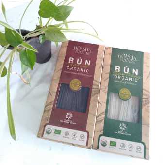 Bún gạo hữu cơ Hoa Sữa 250g (Hộp) - Bún gạo trắng/Bún gạo lứt - Leafhouse hcm
