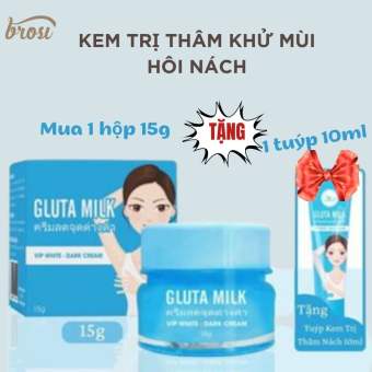 GLUTA MILK [Mua 1 Tặng 1] Kem Giảm Thâm Hôi Nách GLUTA MILK Vip White Thái Chính Hãng