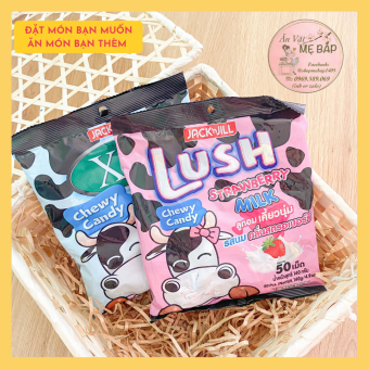 Kẹo Sữa Bò Lush Jack Jill Thái Lan 140g  - Vị Truyền Thống và Vị Dâu Tây - Shop Mẹ Bắp [Date 12/2022]