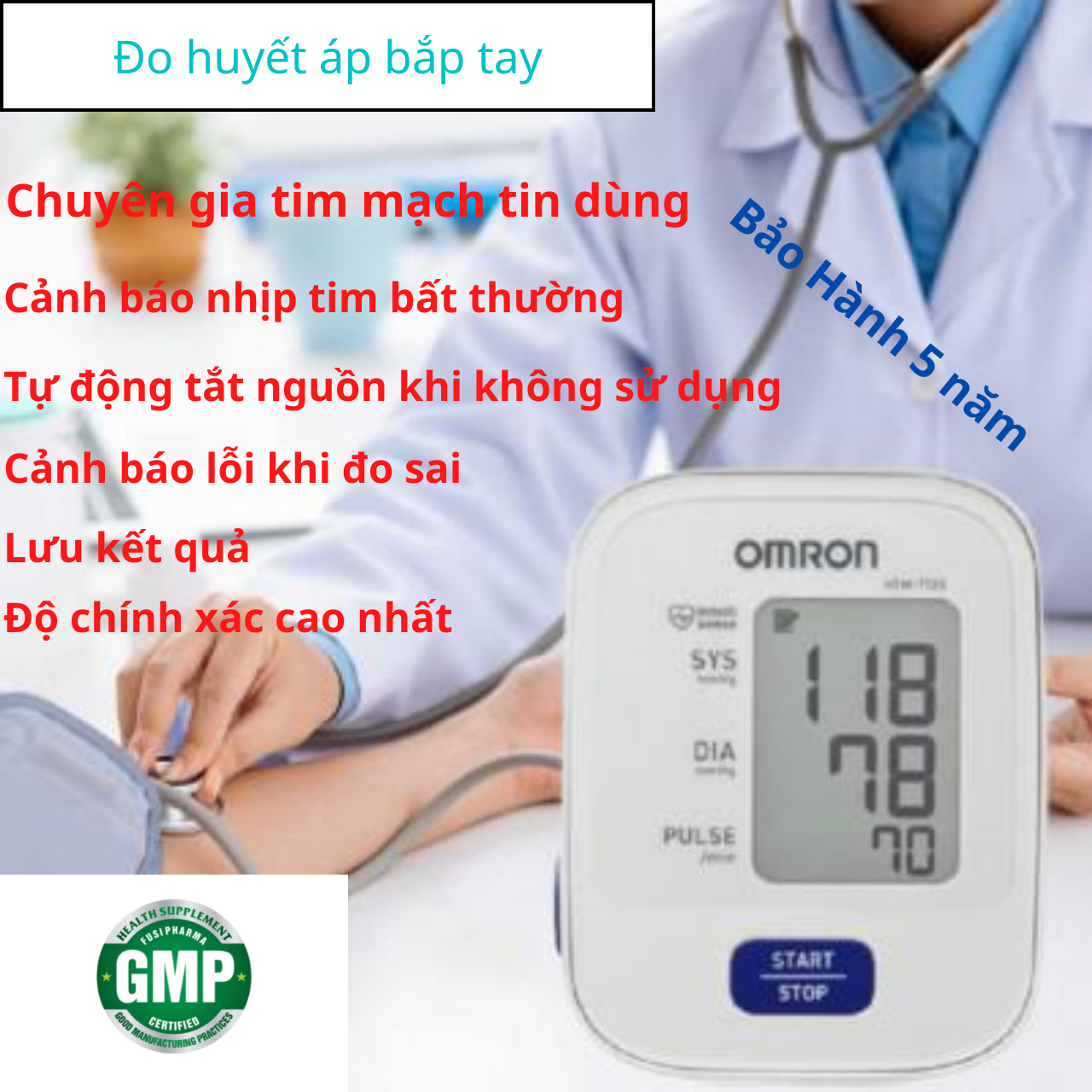 Máy đo huyết áp điện tử bắp tay Omron HEM 7120 hàng nhập khẩu Chính hãng Nhật Bản đo tại nhà dùng cho cá nhân đo bằng tay Tự động Chuẩn xác, cao cấp nhất, may do huyet ap dien tu đa chức năng tốt nhất hiện nay dễ sử dụng