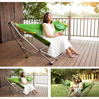 Võng xếp Duy Lợi Cỡ lớn - Kèm lưới võng gối