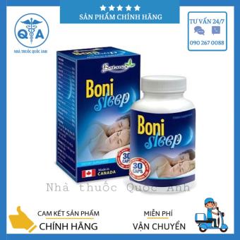 Viên Uống Bonisleep Giúp giảm căng thẳng thần kinh, giảm stress, giúp ngủ ngon giấc Hộp 30 viên