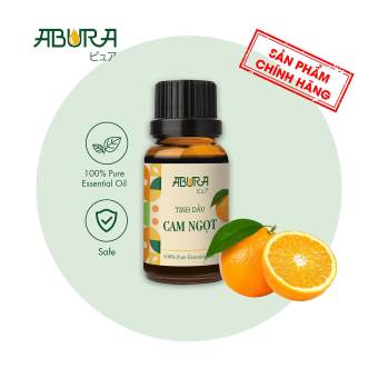 Tinh dầu thiên nhiên Cam Ngọt ABURA 10ml [NGỌT NGÀO] khuếch tán tinh dầu hương Vỏ Cam nguyên chất thơm phòng xông hương
