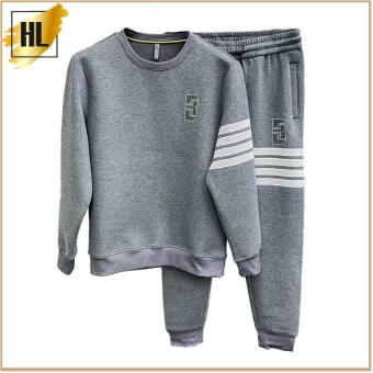 Bộ thu đông nam Logo B, Bộ nỉ nam thu đông, Đồ bộ nỉ nam thu đông dài tay, quần áo thu đông nam BD922 Hellen Store