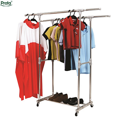 [HCM]Giàn Phơi Quần Áo Công Nghệ NHẬT BẢN Giàn Phơi Đôi Lắp Ráp 2 Tầng Inox Cao Cấp PT-901A Giàn Phơi Đồ Chất Liệu Thép Không Gỉ Cao Cấp Bền Đẹp Có Bánh Xe Di Chuyển Chịu Lực Tốt SẢN PHẨM CHÍNH HÃNG  BẢO HÀNH 12 THÁNG