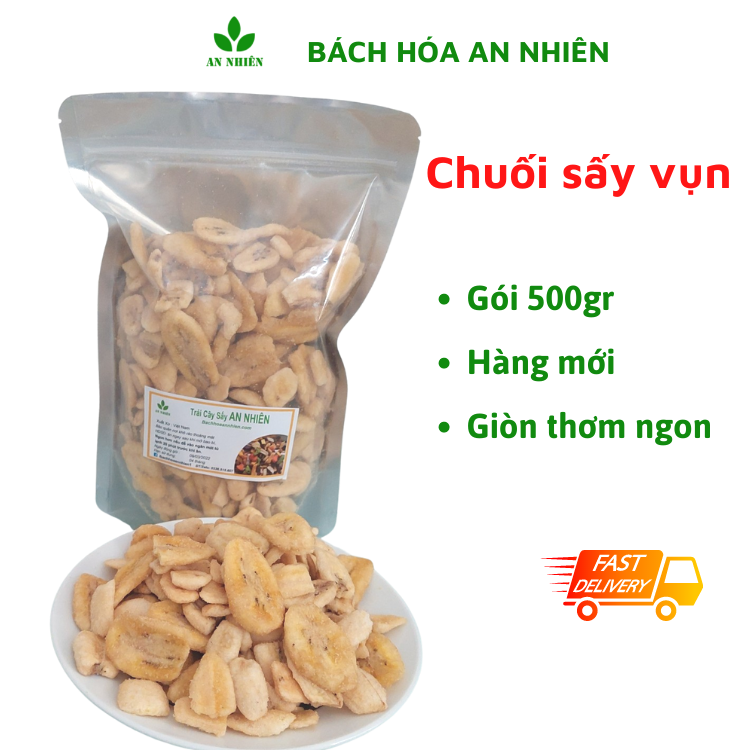Chuối sấy khô vụn An Nhiên 500gr