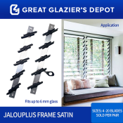 Jalouplus Window Frame with 4-7 Louver Blades (Satin)