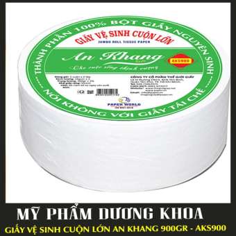 Giấy Vệ Sinh Cuộn Lớn AN KHANG AKS900 900Gr hàng công ty