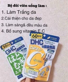 Cặp Đôi uống Trắng da DHC của NHẬT BẢN