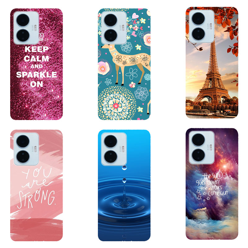 Ốp tpu silicon cho vivo y55 4g ốp mềm hoạt hình sơn cho vivo y55 4g
