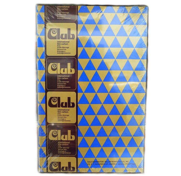 Carbon Club Film Carbon Paper Long Short Blue 100 sheets or by 10's