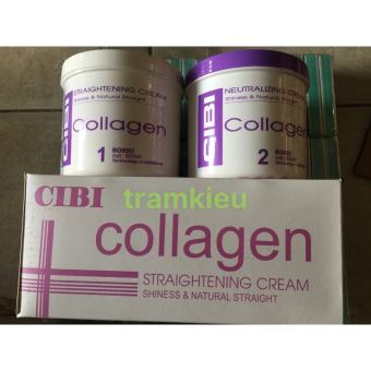 Thuốc duỗi Collagen Cibi 500ml x2  siêu thẳng