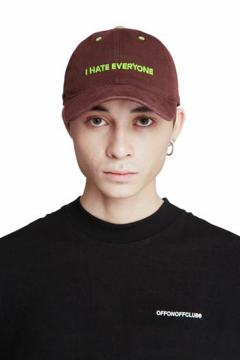 I HATE EVERYONE CAP/BROWN - Nón nam