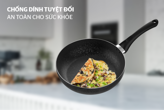 CHẢO SÂU VÂN ĐÁ ĐÁY TỪ SUNHOUSE SHS20MB / SHS26MB / SHS28MB (DÙNG ĐƯỢC MỌI LỌAI BẾP) - HÀNG CHÍNH HÃNG