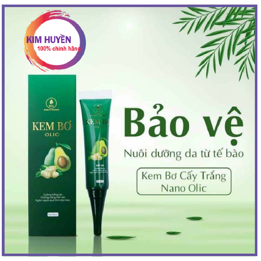 Kem Bơ Olic cấy trắng Nano hàng chuẩn 1000% - căng bóng trắng mịn da , chống nắng SPF30++