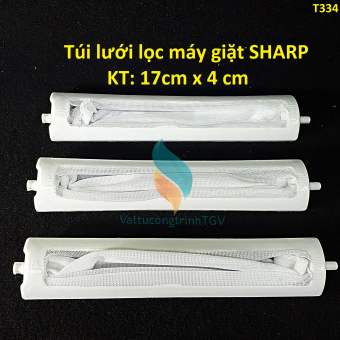 Bộ 03 túi lọc thay thế cho máy giặt của đứng SHARP (KT:17cm x 4cm)