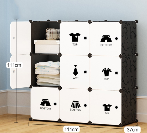 [HCM]Tủ nhựa ghép - tủ quần áo 9 ô -tủ nhựa-tủ lắp ghép