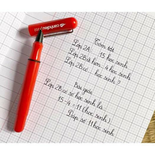 Bút máy Cánh Diều 202 loại vòng đệm⚡ CAO CẤP ⚡ bút mực cho bé lớp 1 trở lên - bút luyện viết chữ đẹp - được chọn màu