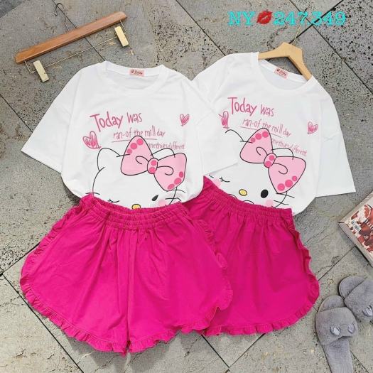 Váy Đầm Cotton Dáng Suông Mặc Nhà Mặc Ngủ Họa Tiết Pony Hello Kitty Mickey  Hàng Quảng Châu Cho Bé Gái 3 đến 8 Tuổi | Lazada.vn