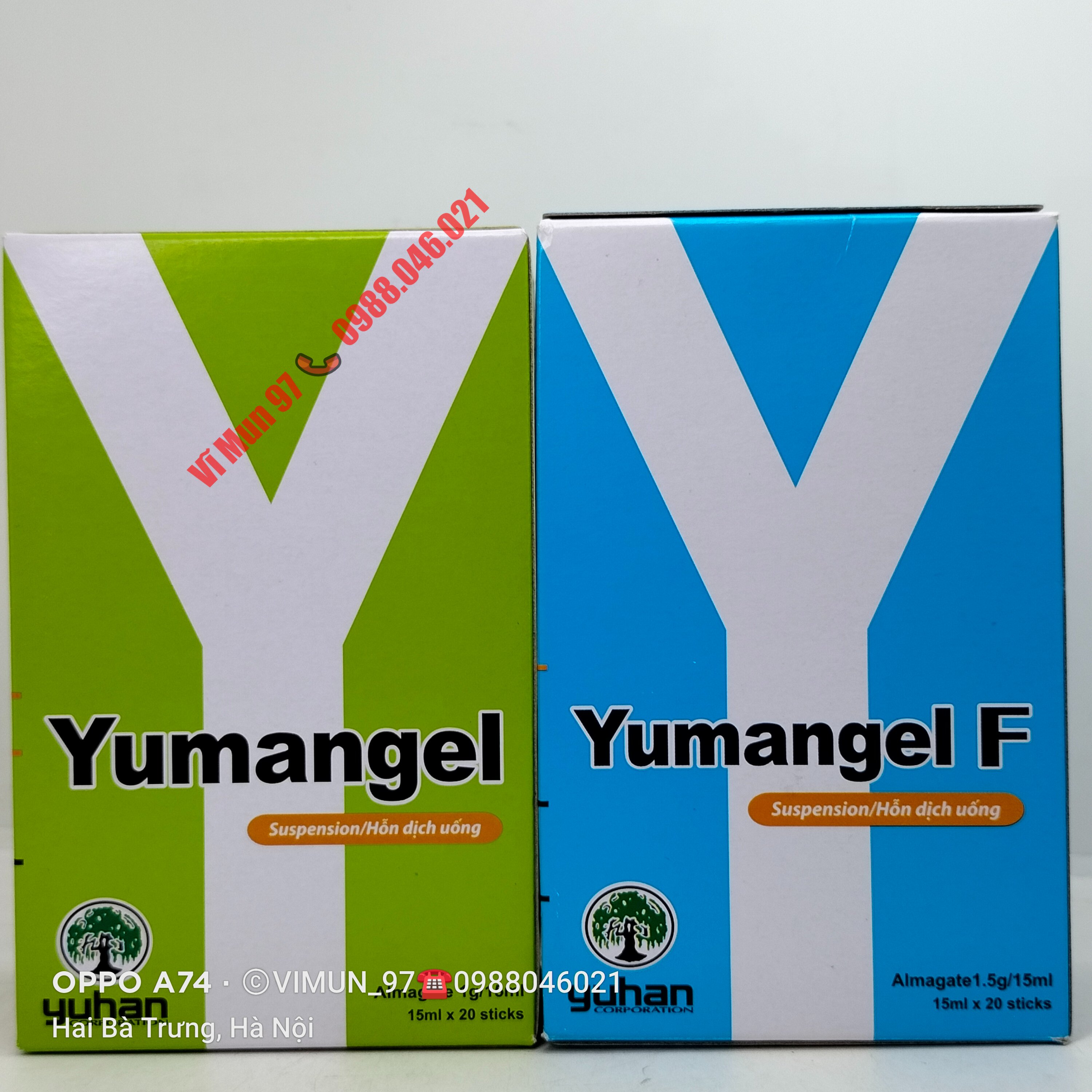 Yumangel hỗn dịch dạ dày chữ Y hộp 20 gói